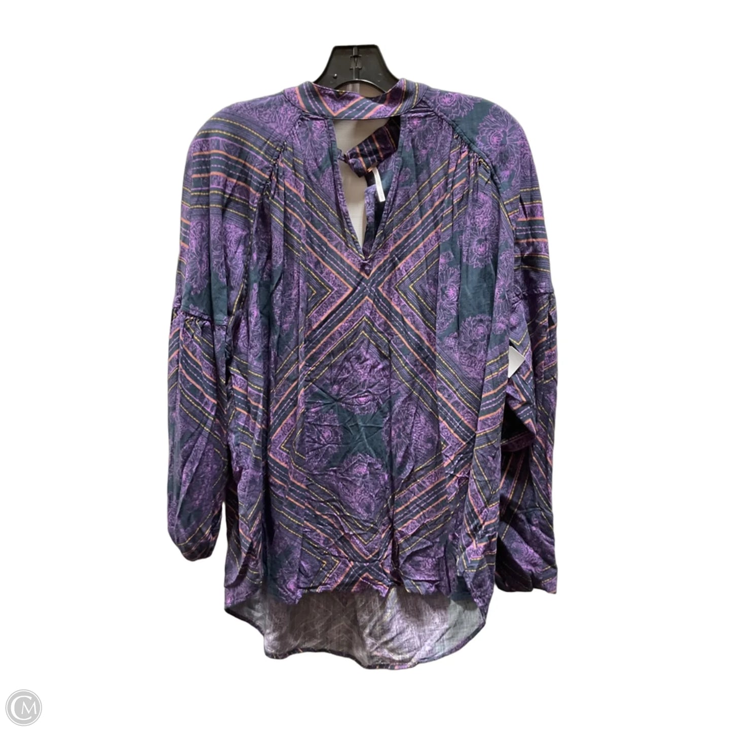 Top Long Sleeve By Free People In Purple, Size: L