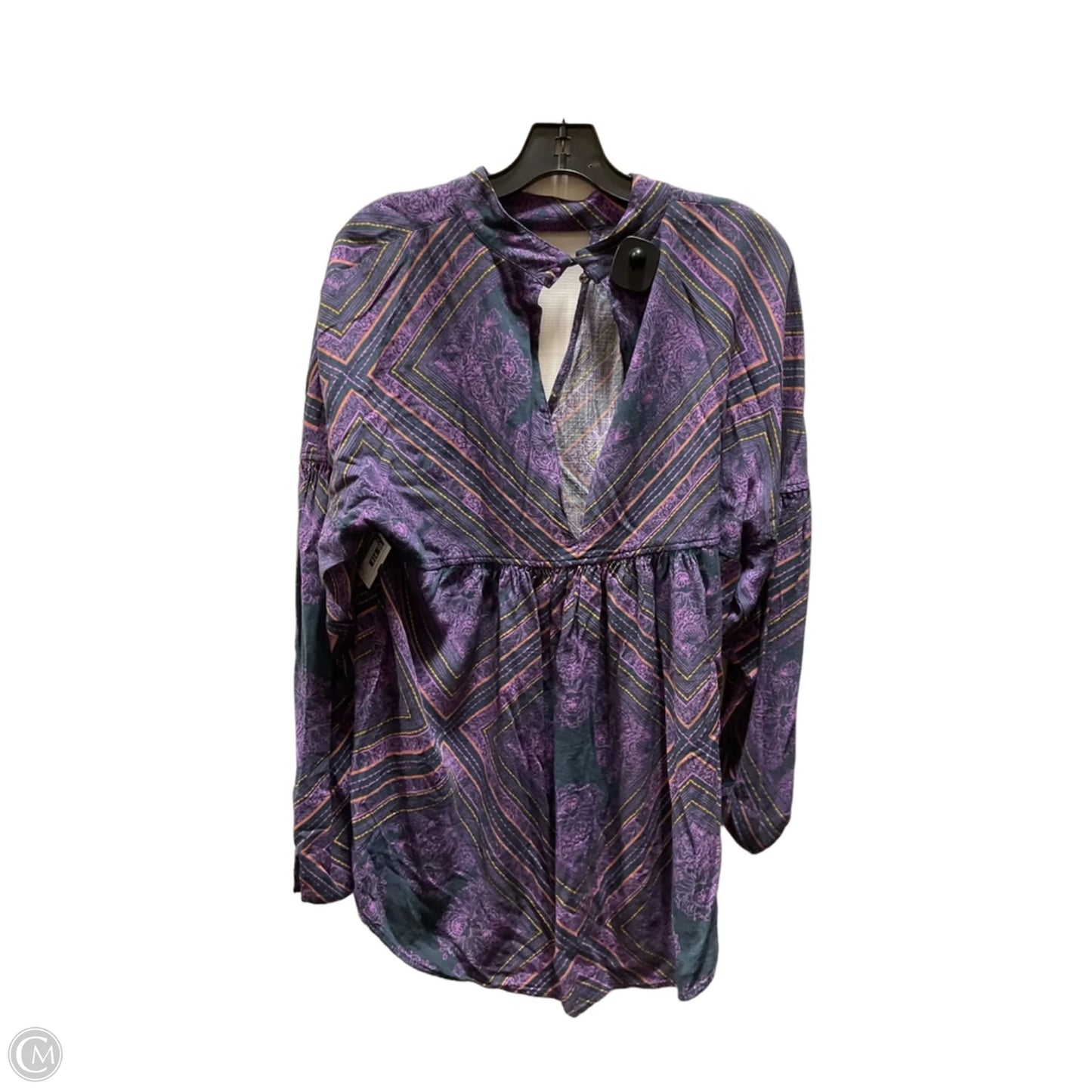 Top Long Sleeve By Free People In Purple, Size: L
