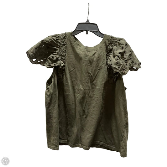 Top Short Sleeve By Express In Green, Size: Xl