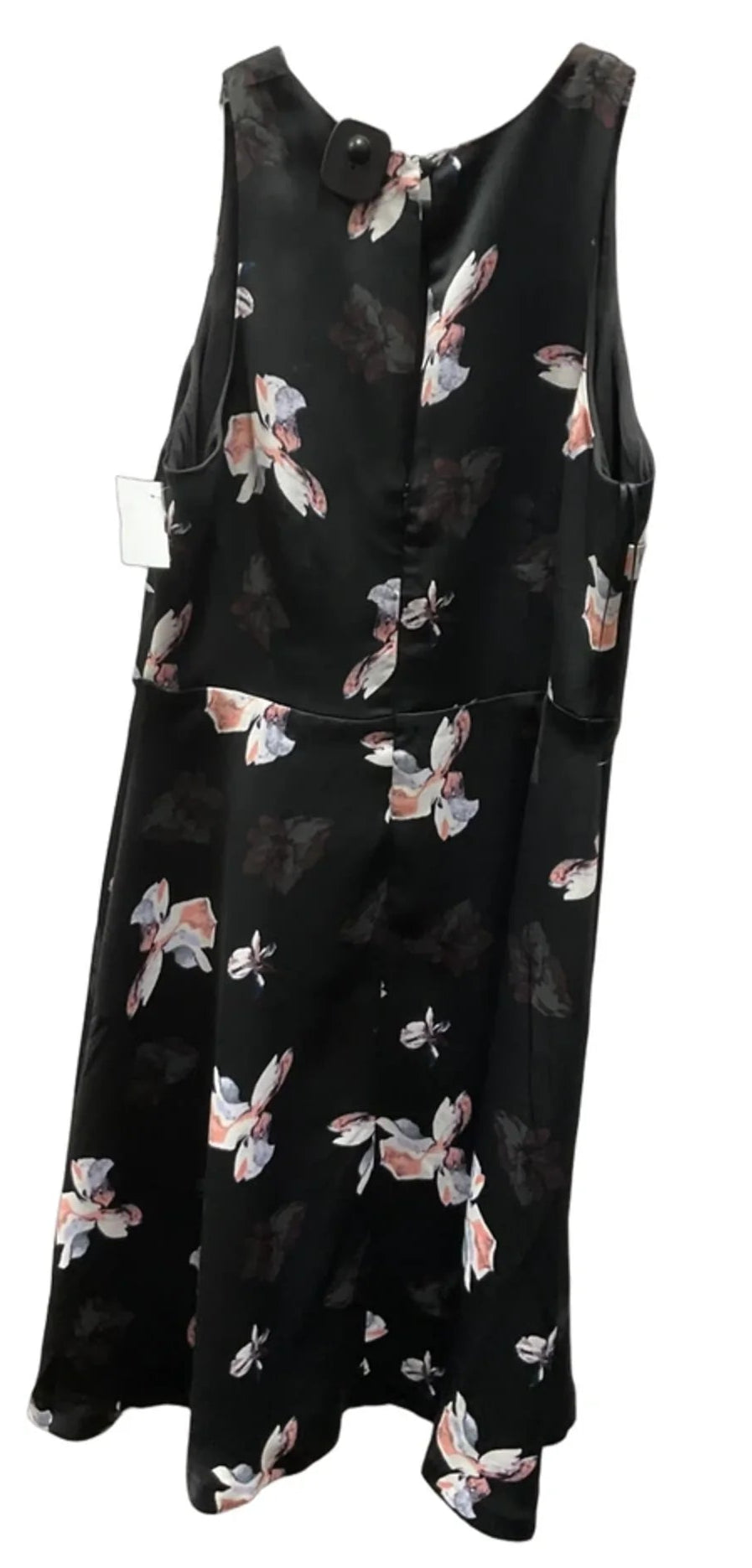 Dress Casual Midi By Banana Republic In Black & Pink, Size: 10