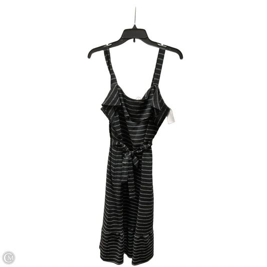 Dress Casual Midi By Banana Republic In Striped Pattern, Size: 10