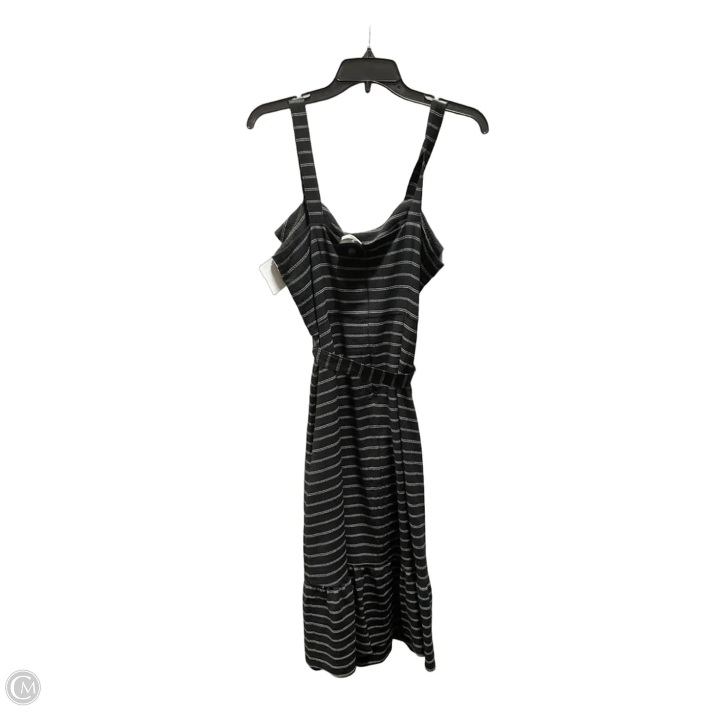 Dress Casual Midi By Banana Republic In Striped Pattern, Size: 10