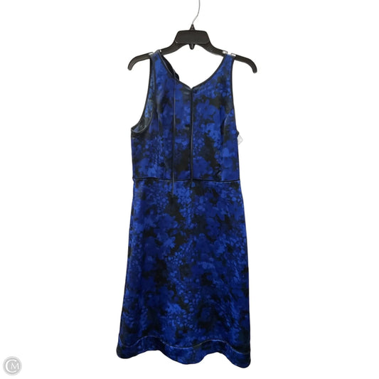 Dress Casual Maxi By Banana Republic In Black & Blue, Size: 10