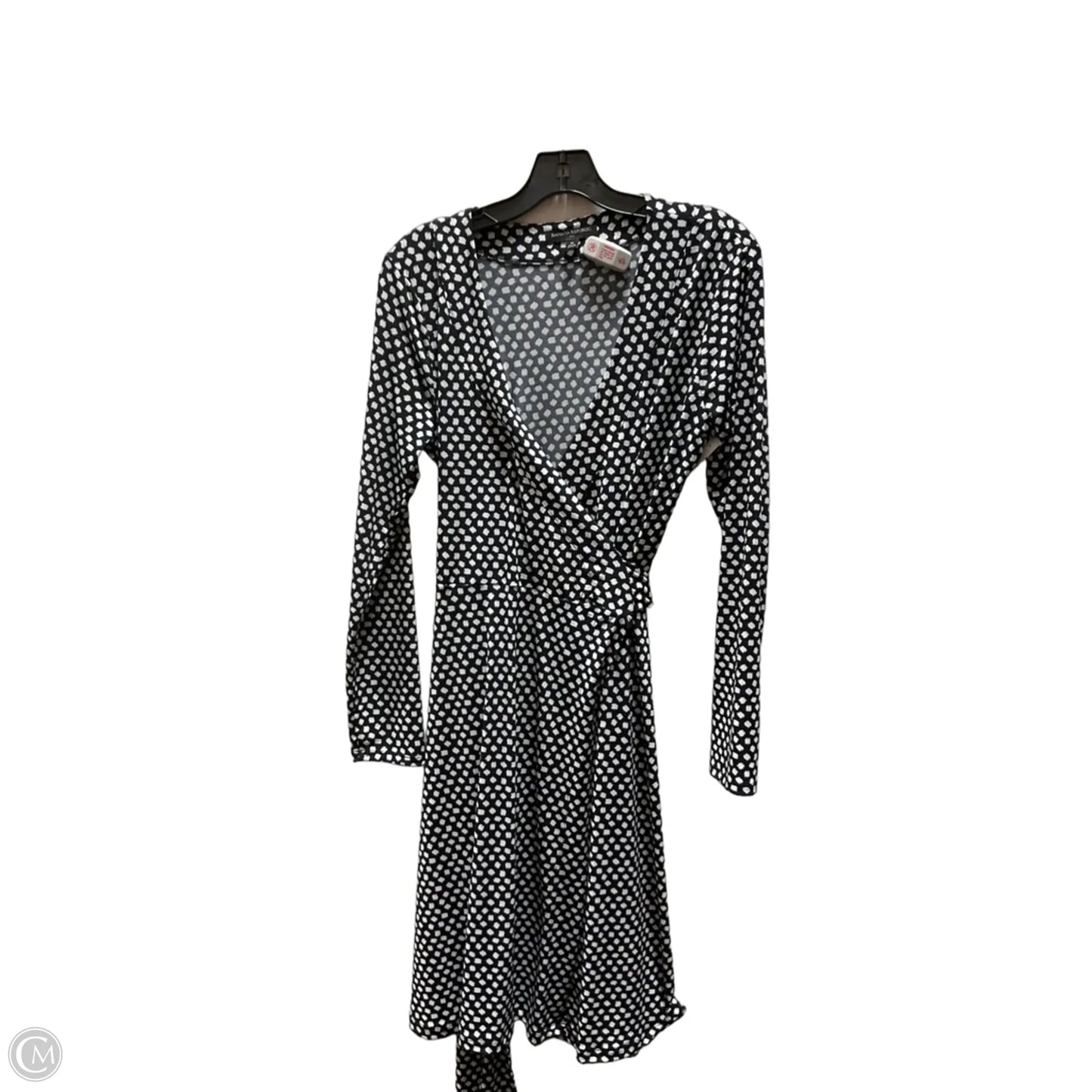 Dress Casual Midi By Banana Republic In Blue & White, Size: M
