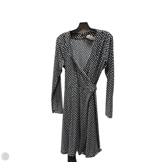 Dress Casual Midi By Banana Republic In Blue & White, Size: M