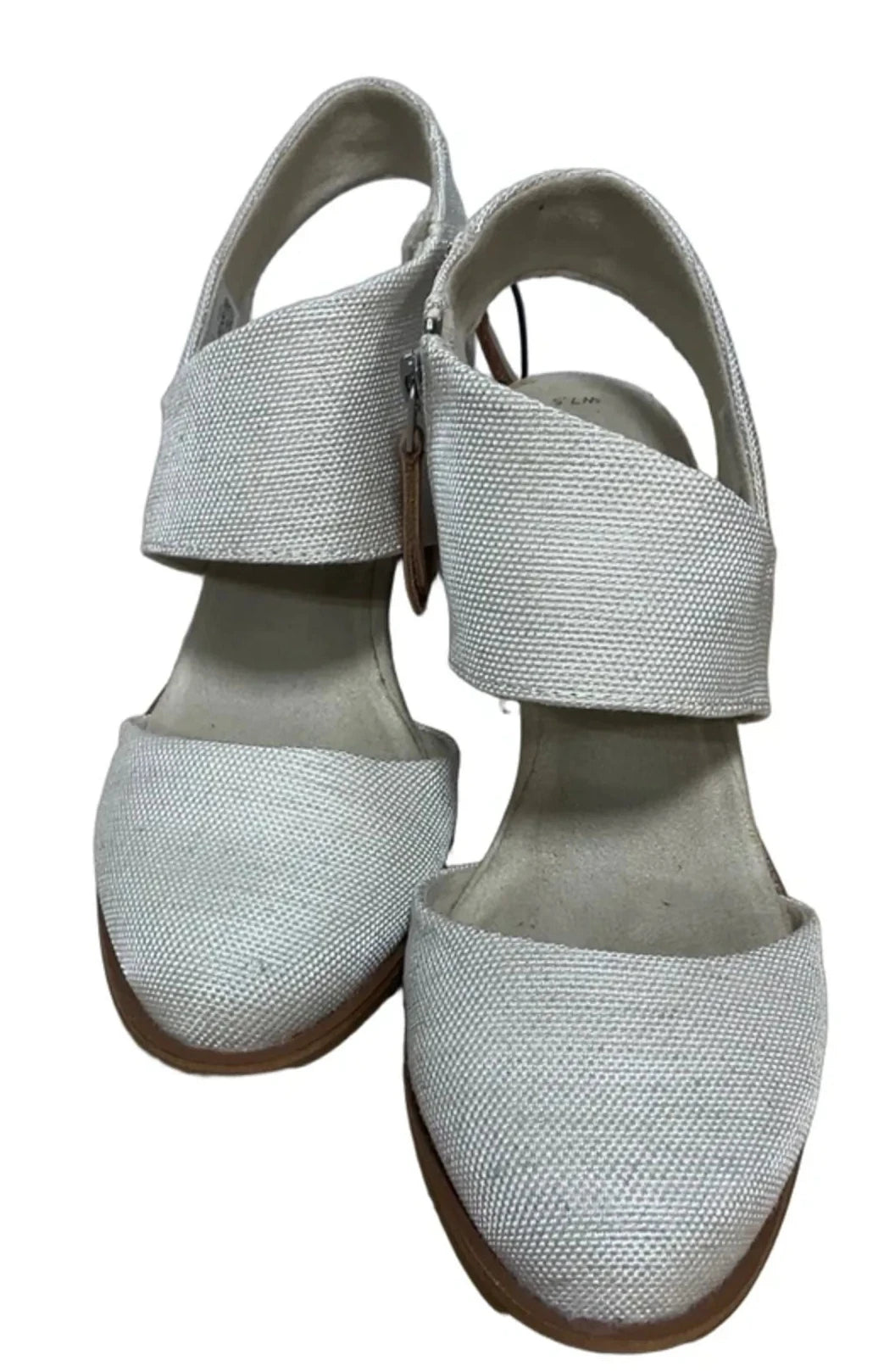 Shoes Heels Block By Toms In Cream, Size: 7.5