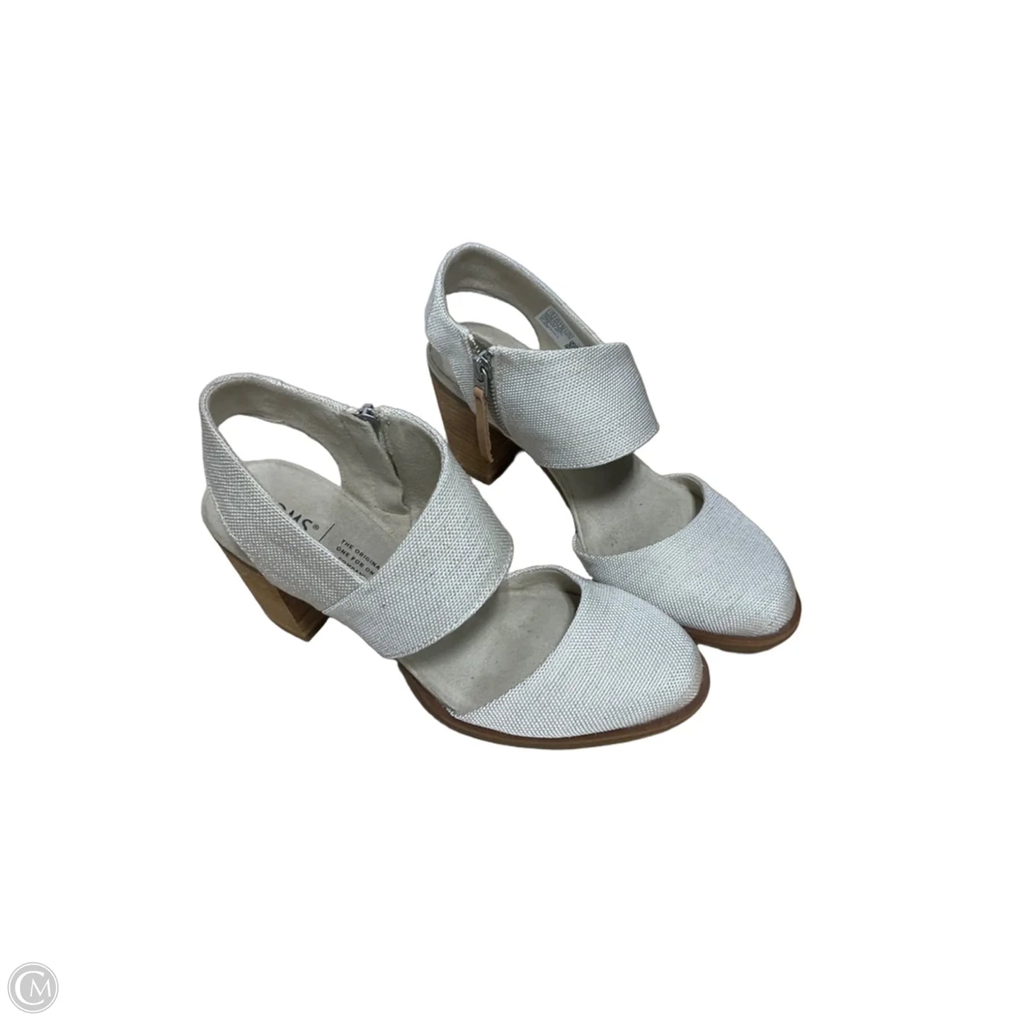 Shoes Heels Block By Toms In Cream, Size: 7.5