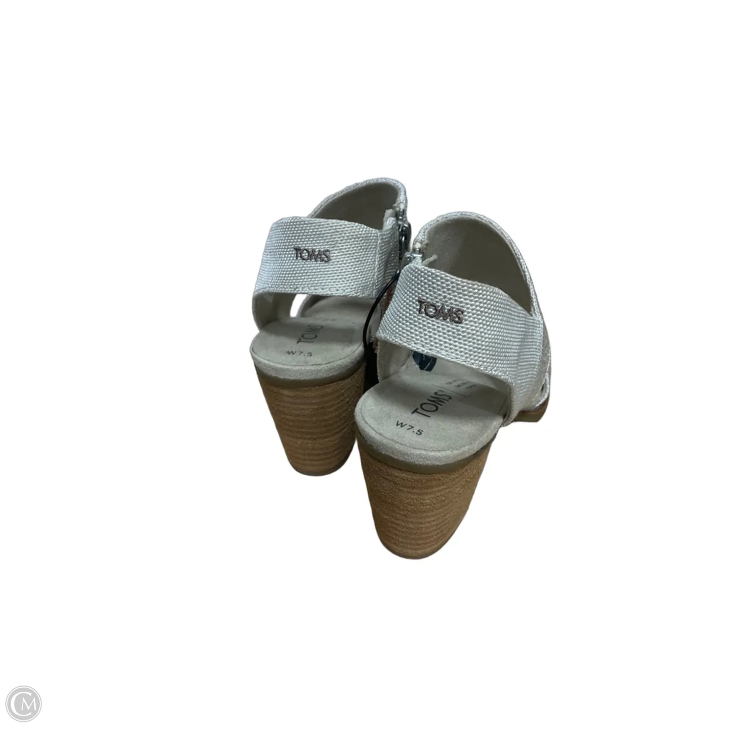 Shoes Heels Block By Toms In Cream, Size: 7.5