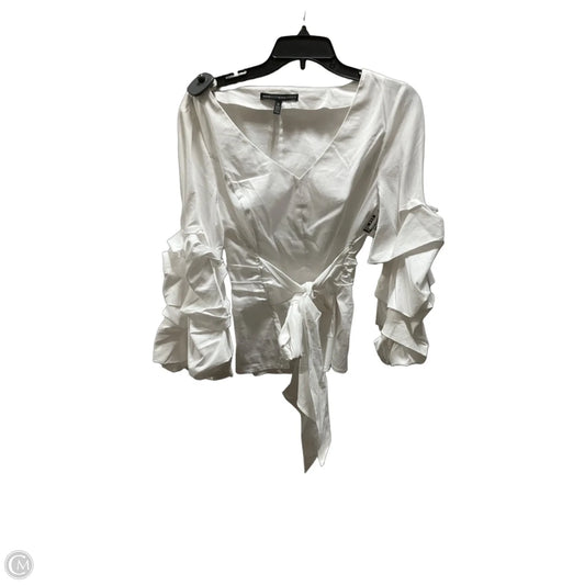 Top 3/4 Sleeve By White House Black Market In White, Size: 10
