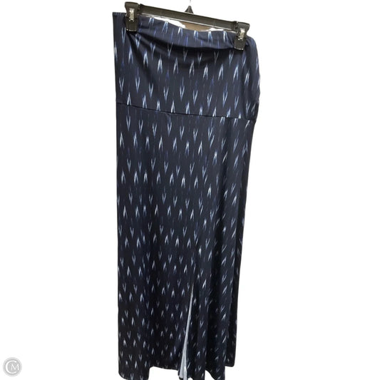 Dress Casual Maxi By Banana Republic In Blue & Cream, Size: L