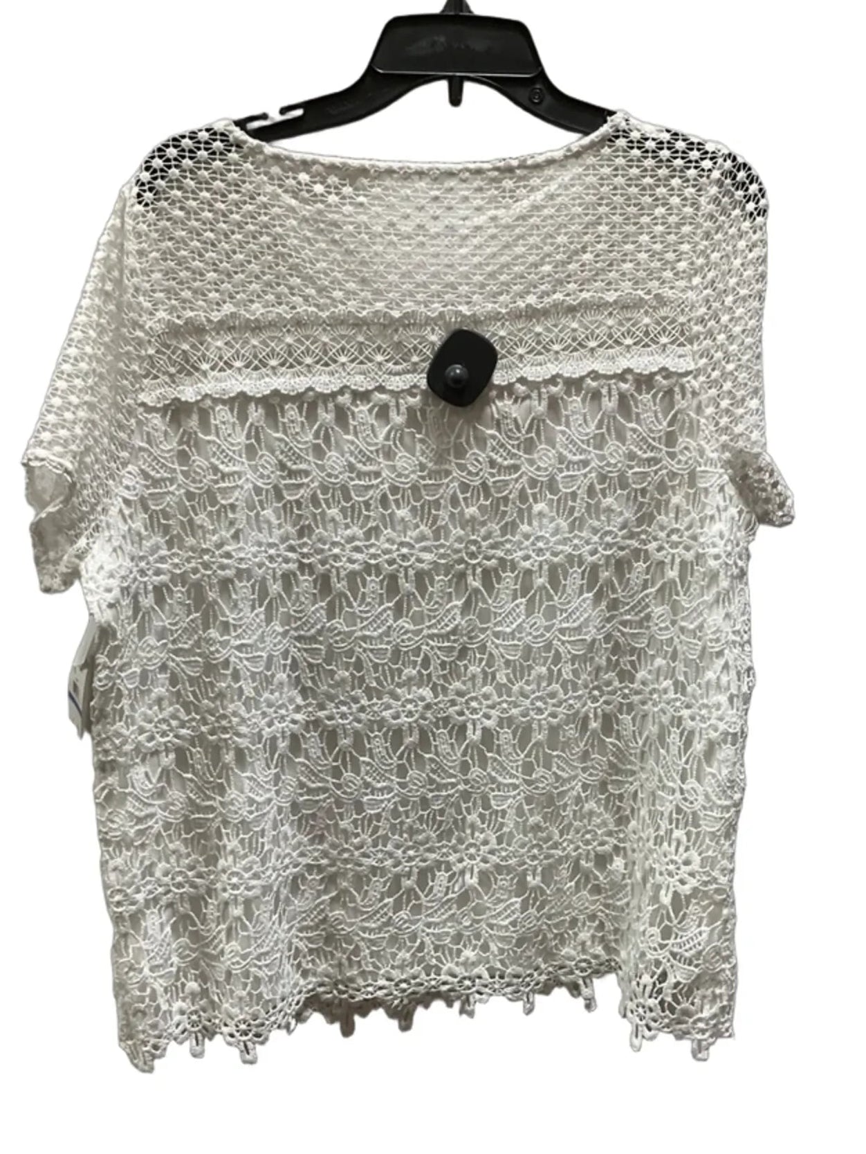 Top Short Sleeve By Rafaella In White, Size: Xl