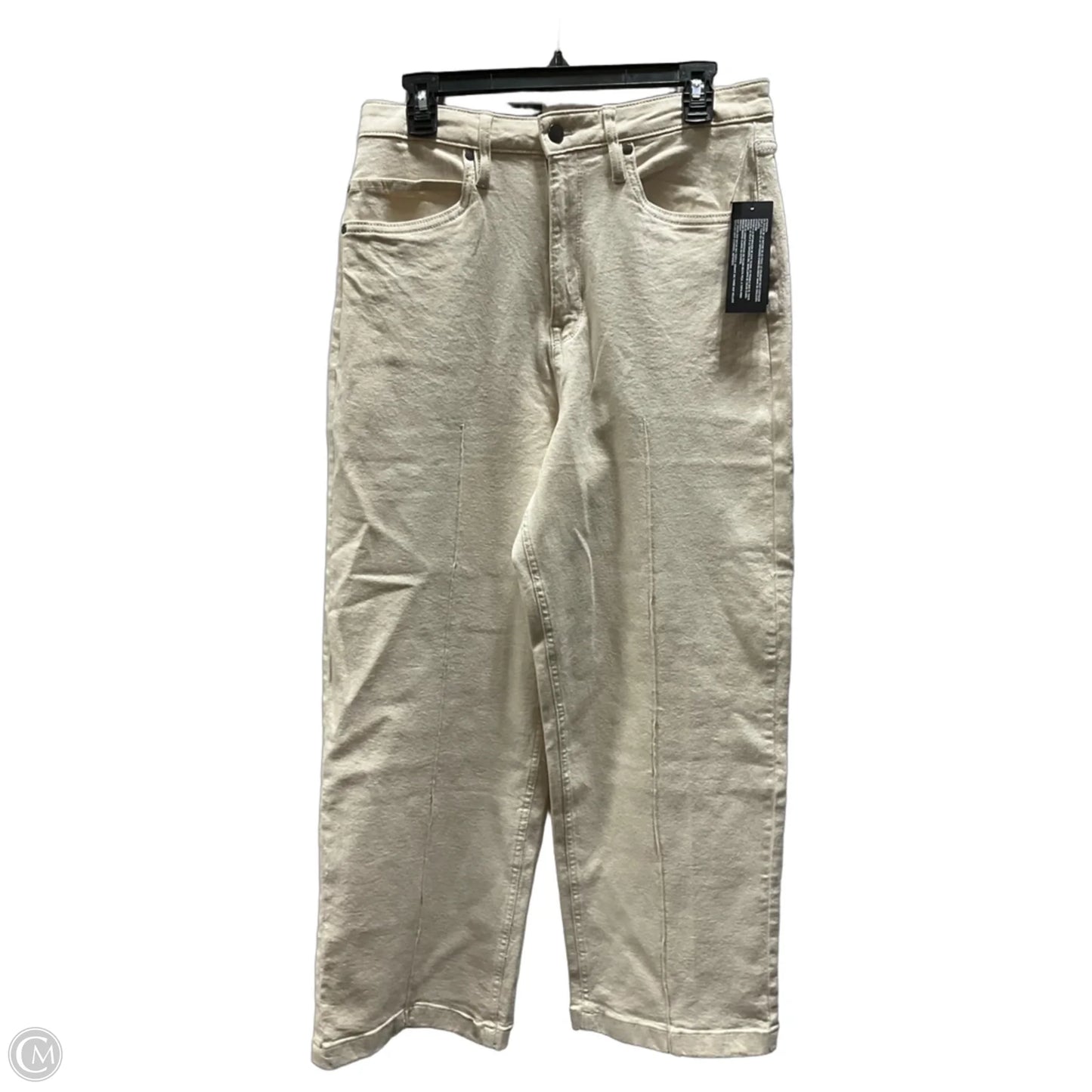 Jeans Wide Leg By Kenneth Cole In Cream, Size: 8