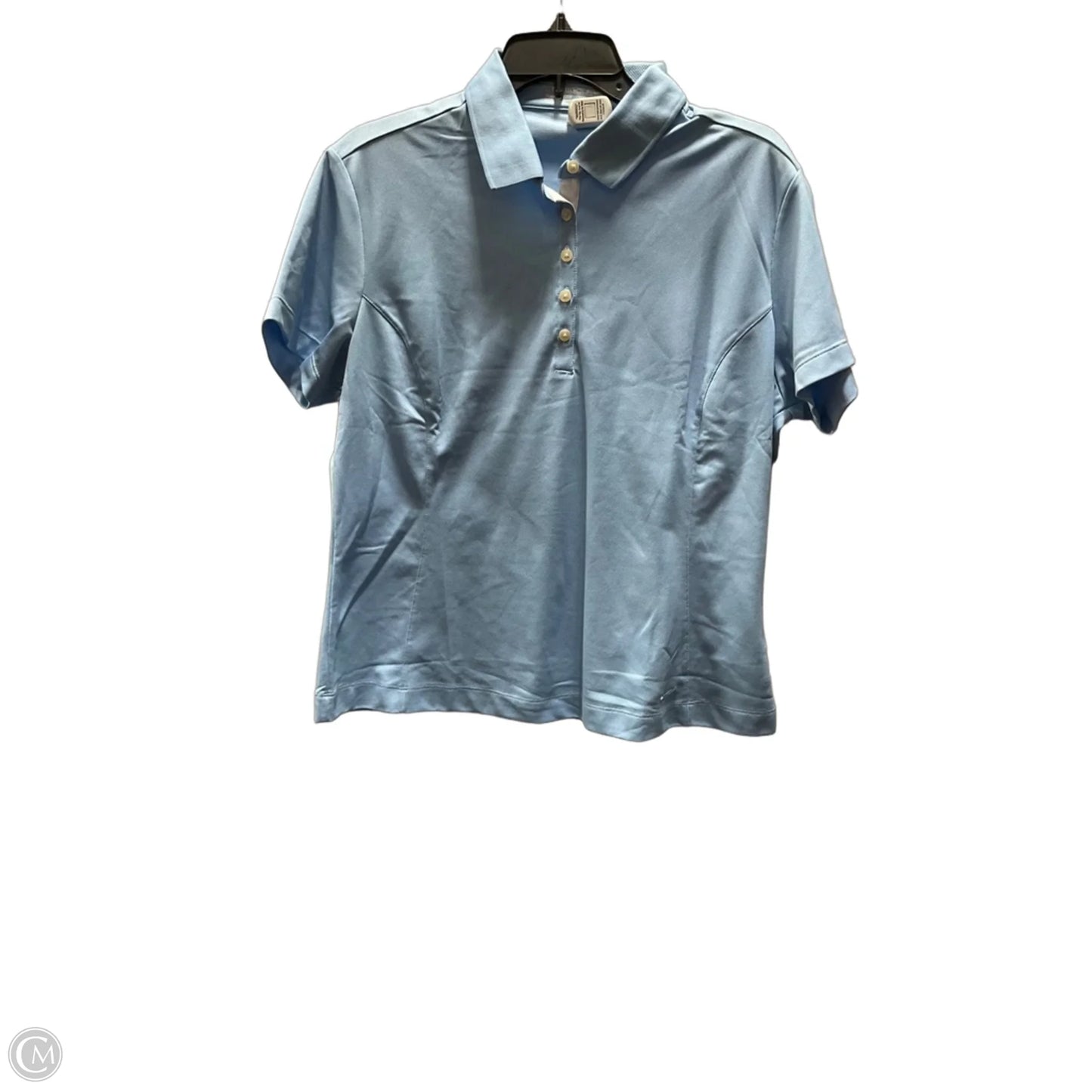 Athletic Top Short Sleeve By Nike In Blue, Size: Xl