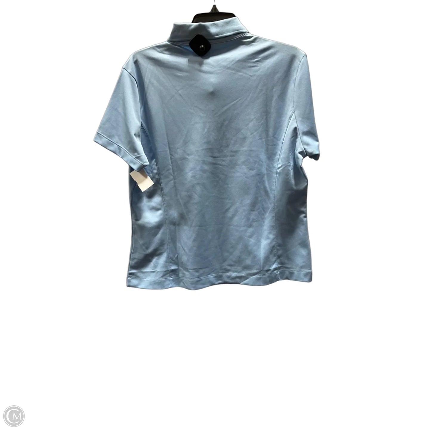 Athletic Top Short Sleeve By Nike In Blue, Size: Xl