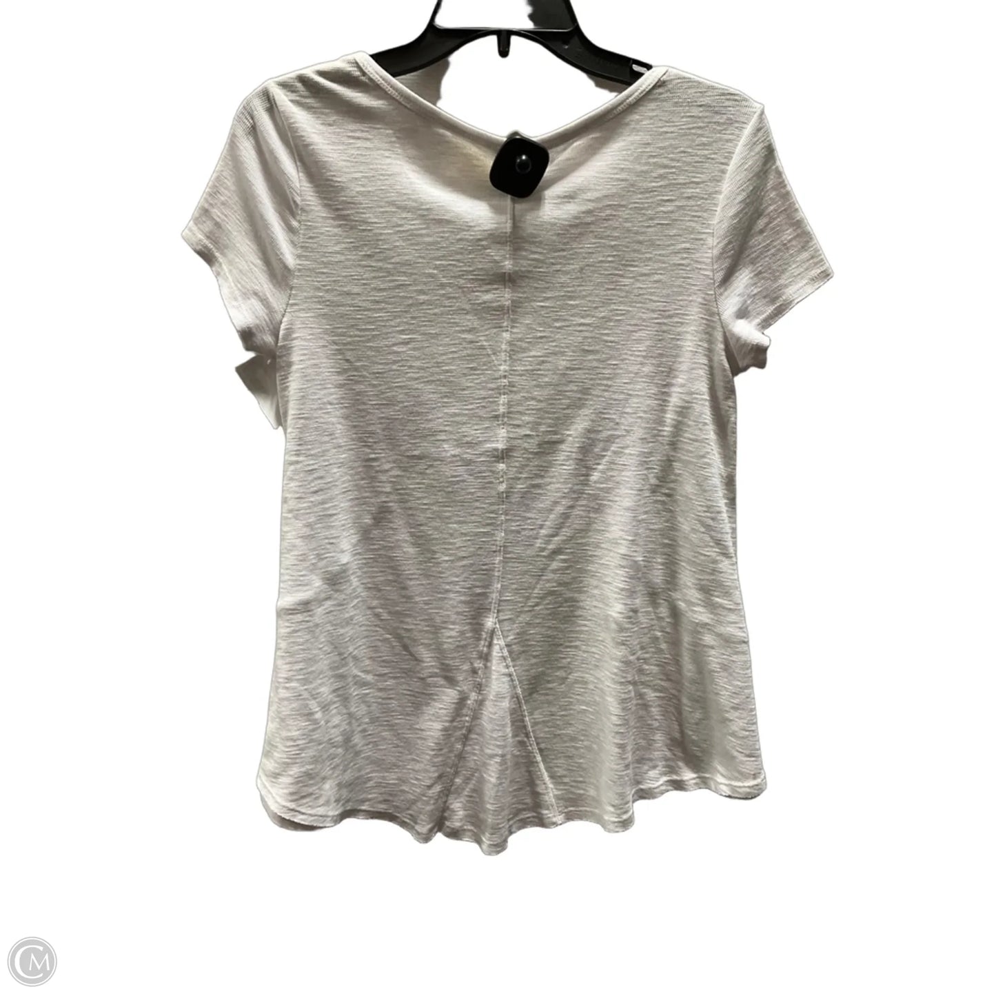 Top Short Sleeve By Calvin Klein In White, Size: S