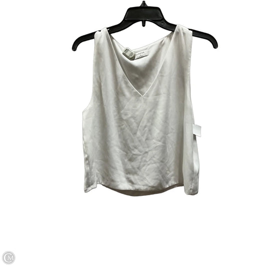 Top Sleeveless By Babaton In White, Size: M