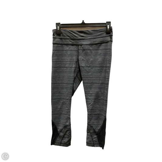 Athletic Leggings By Lululemon In Black & Grey, Size: 6