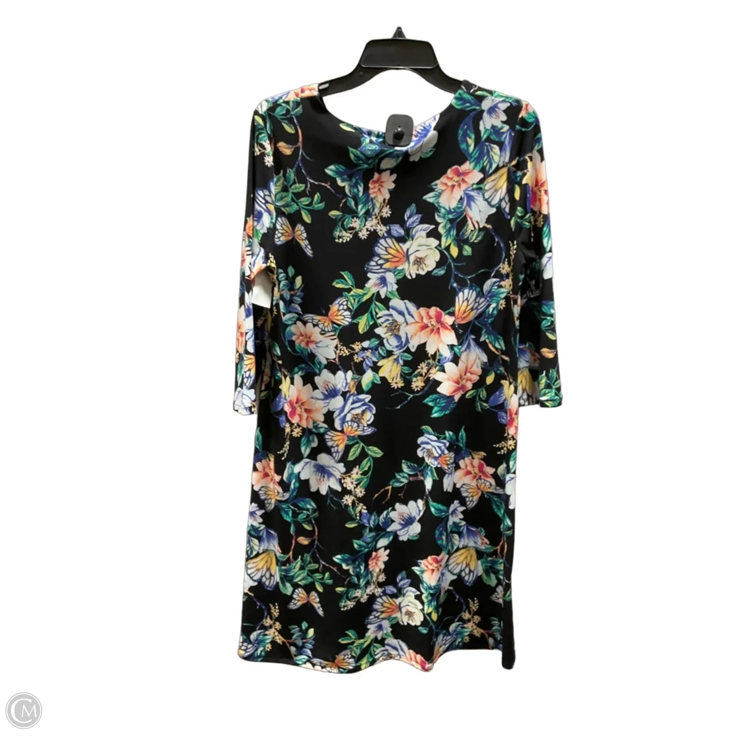 Dress Casual Midi By Chicos In Floral Print, Size: M