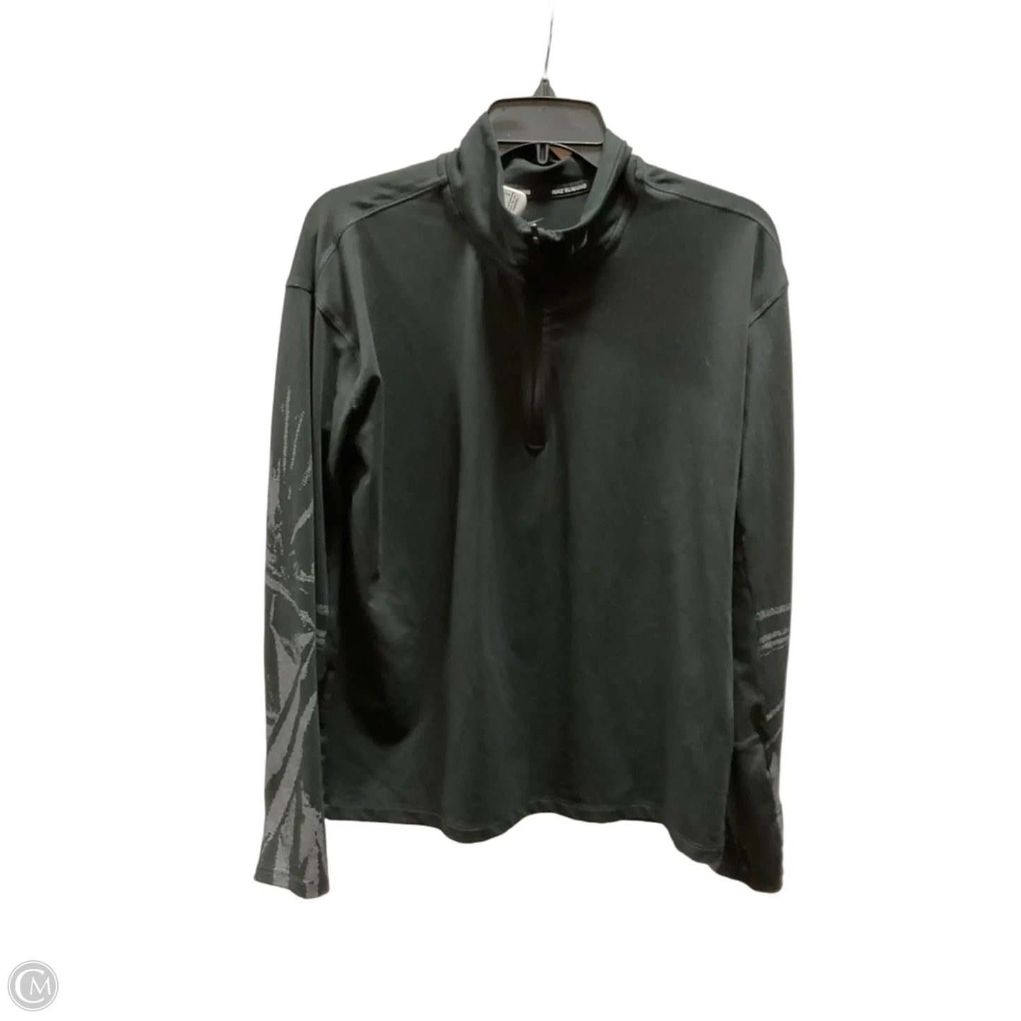 Athletic Jacket By Nike In Black, Size: M