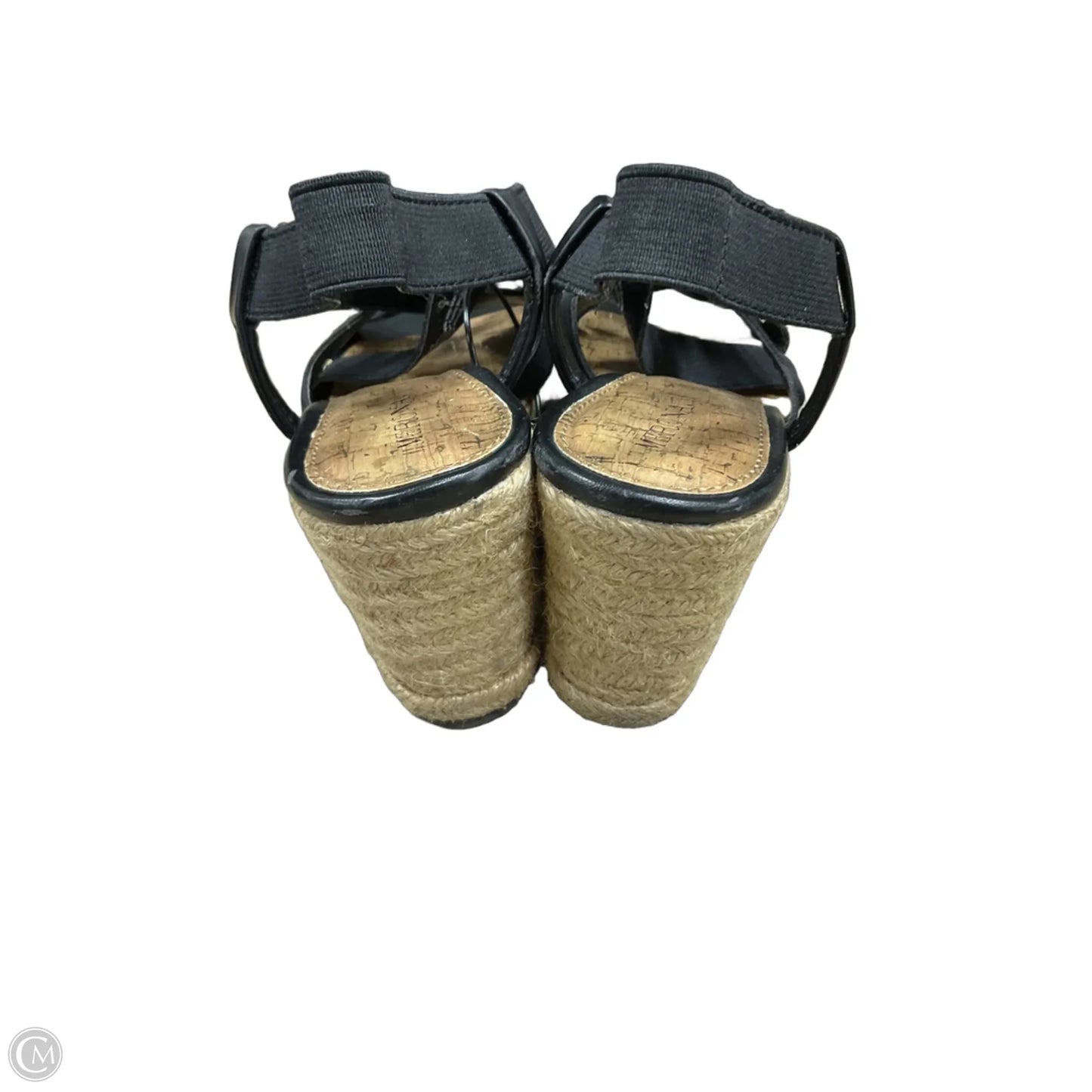 Shoes Heels Wedge By Merona In Black & Brown, Size: 7.5