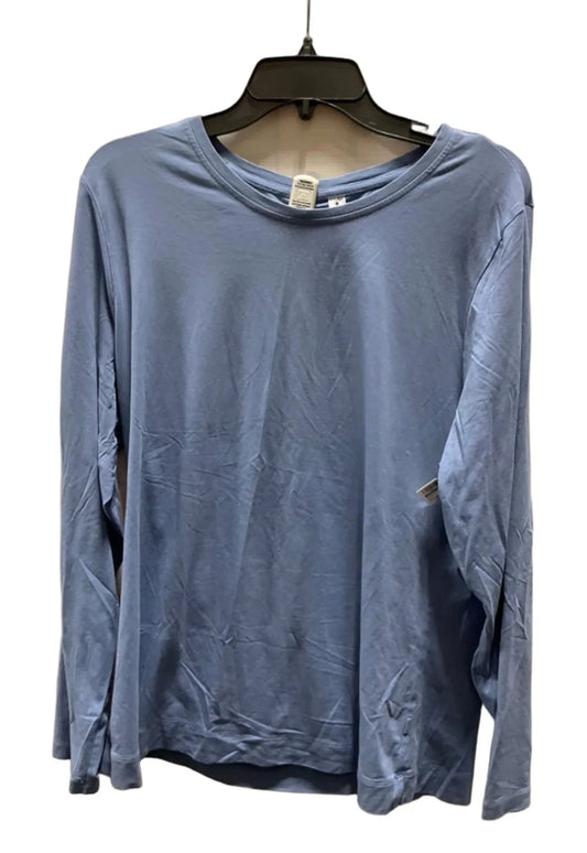 Athletic Top Long Sleeve Collar By Athleta In Blue, Size: Xl