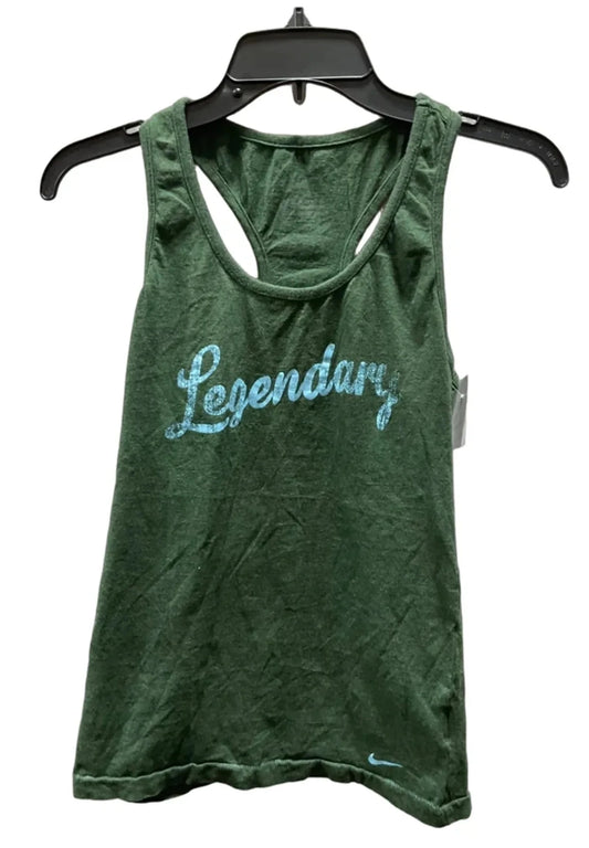 Athletic Tank Top By Nike In Green, Size: S
