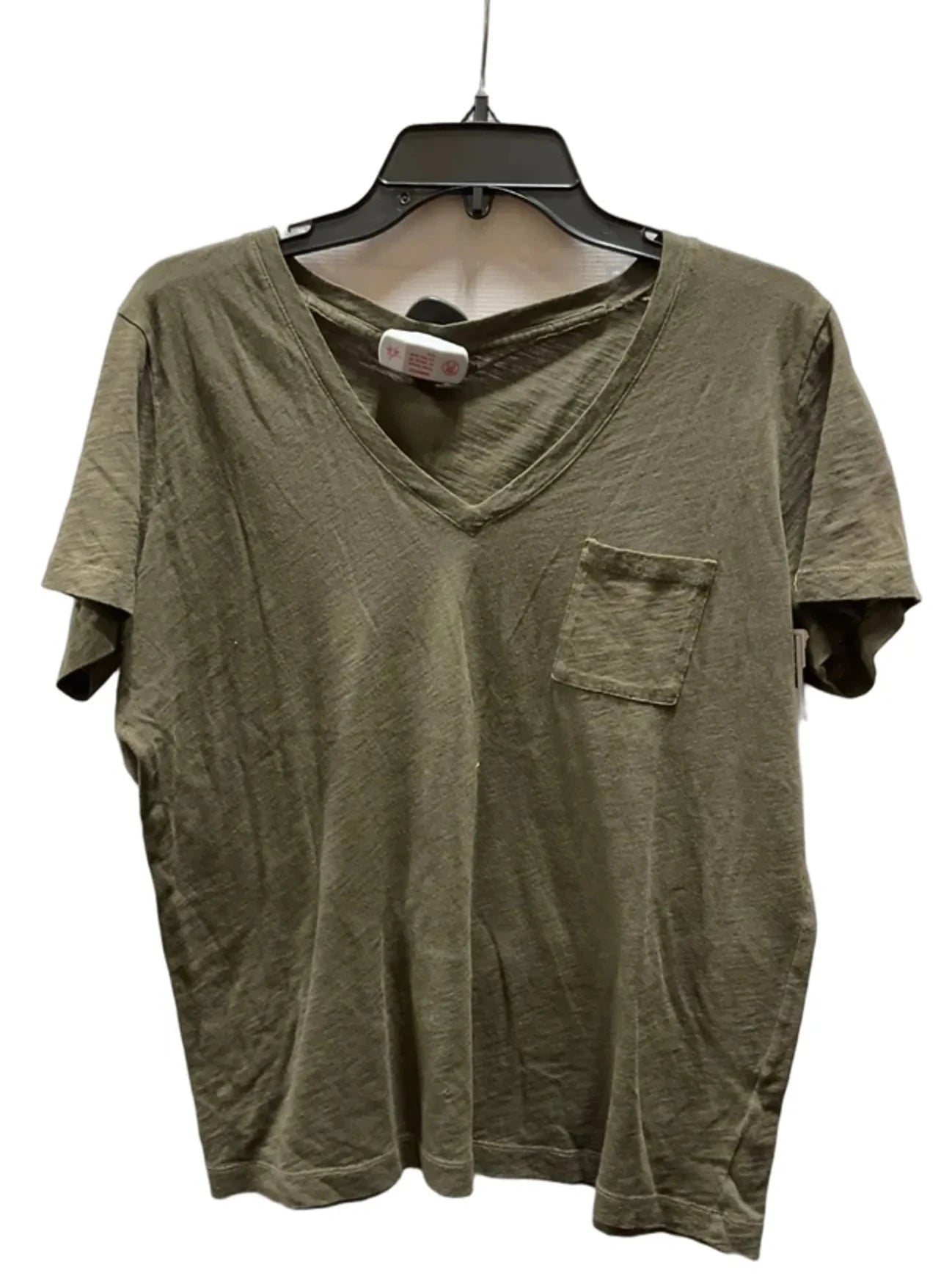 Top Short Sleeve Basic By Madewell In Green, Size: L