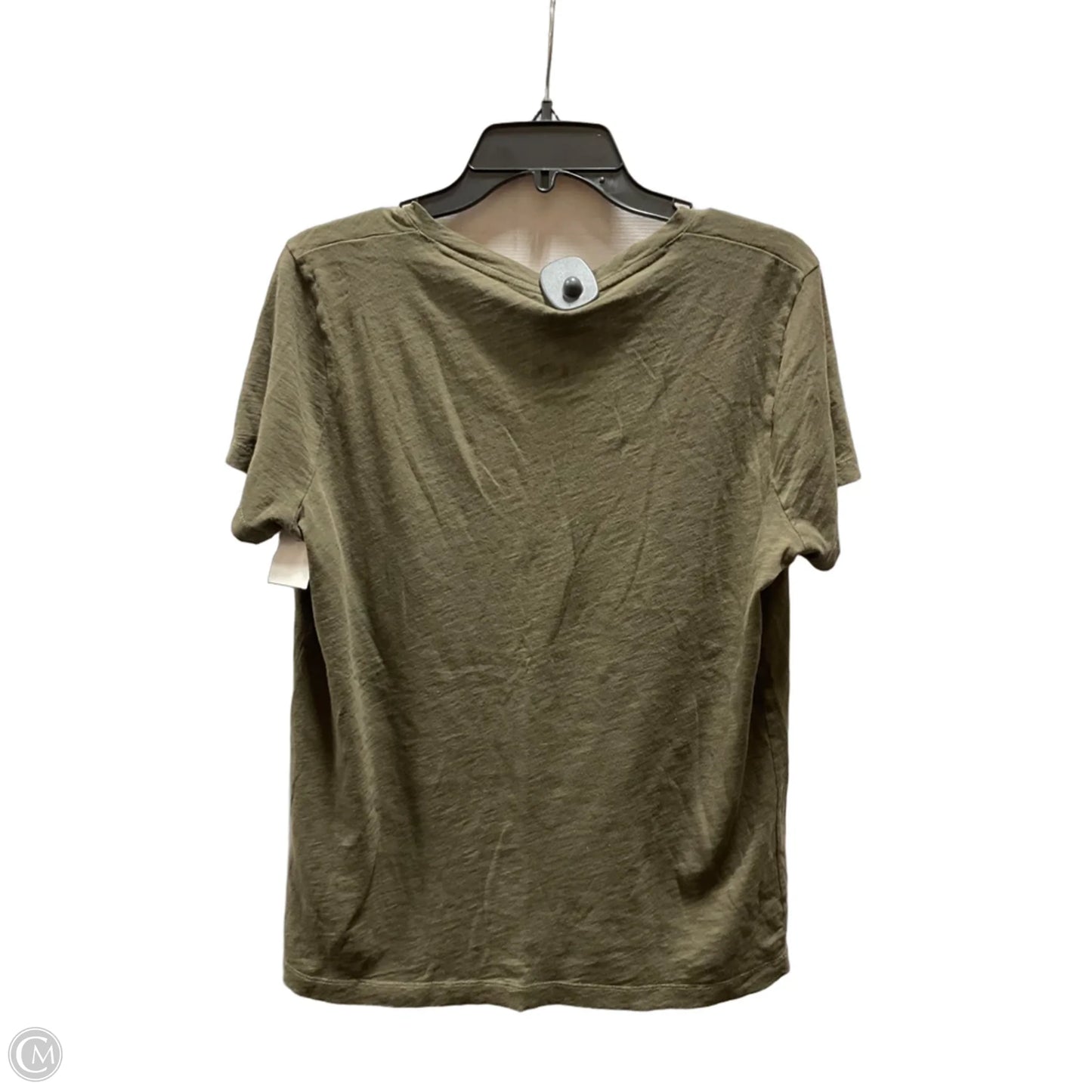 Top Short Sleeve Basic By Madewell In Green, Size: L