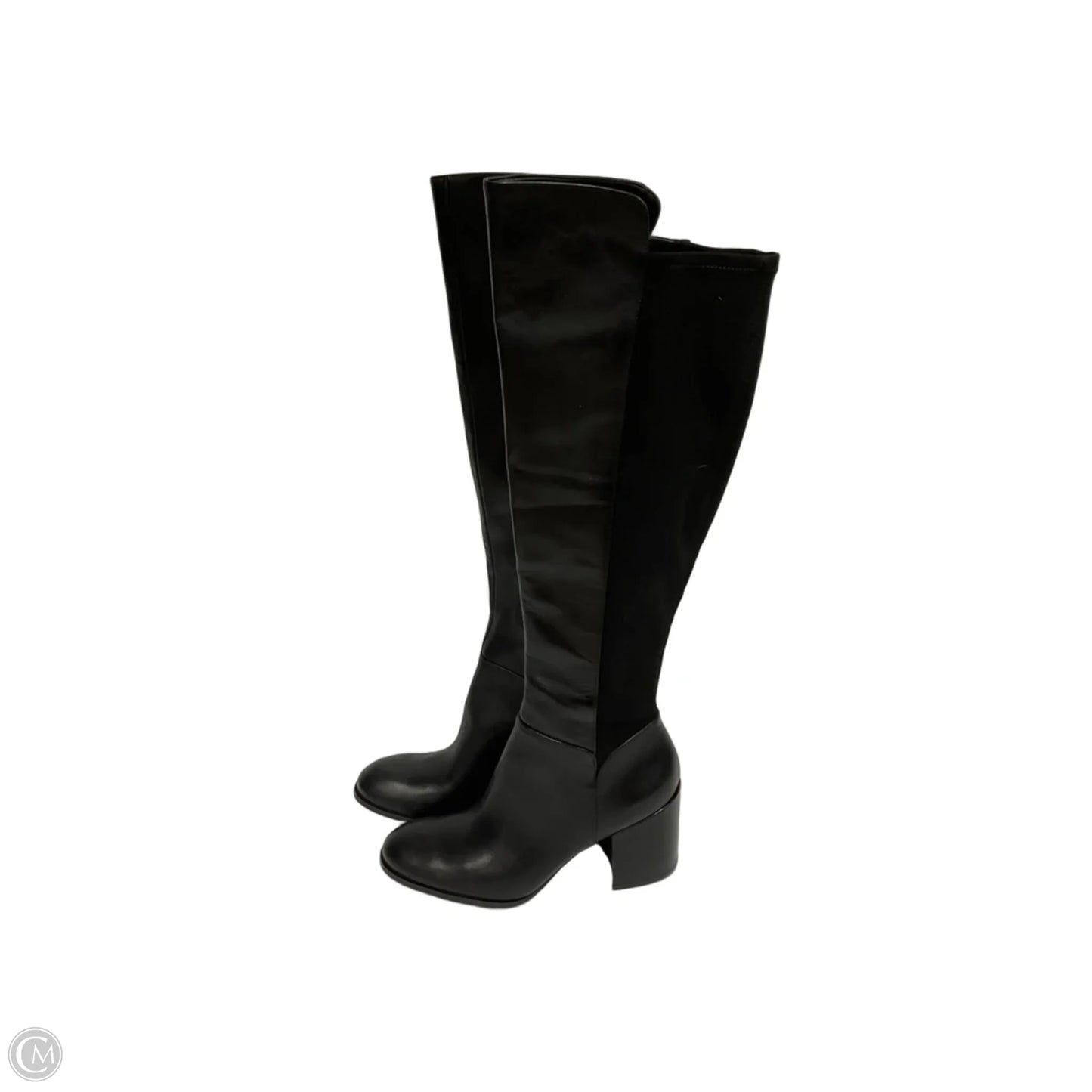 Boots Mid-calf Heels By Mark Fisher In Black, Size: 7.5