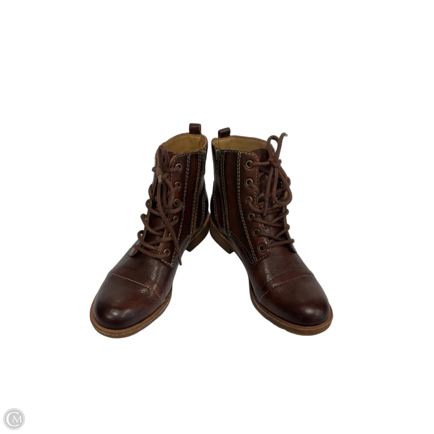 Boots Ankle Flats By Sofft In Brown, Size: 6