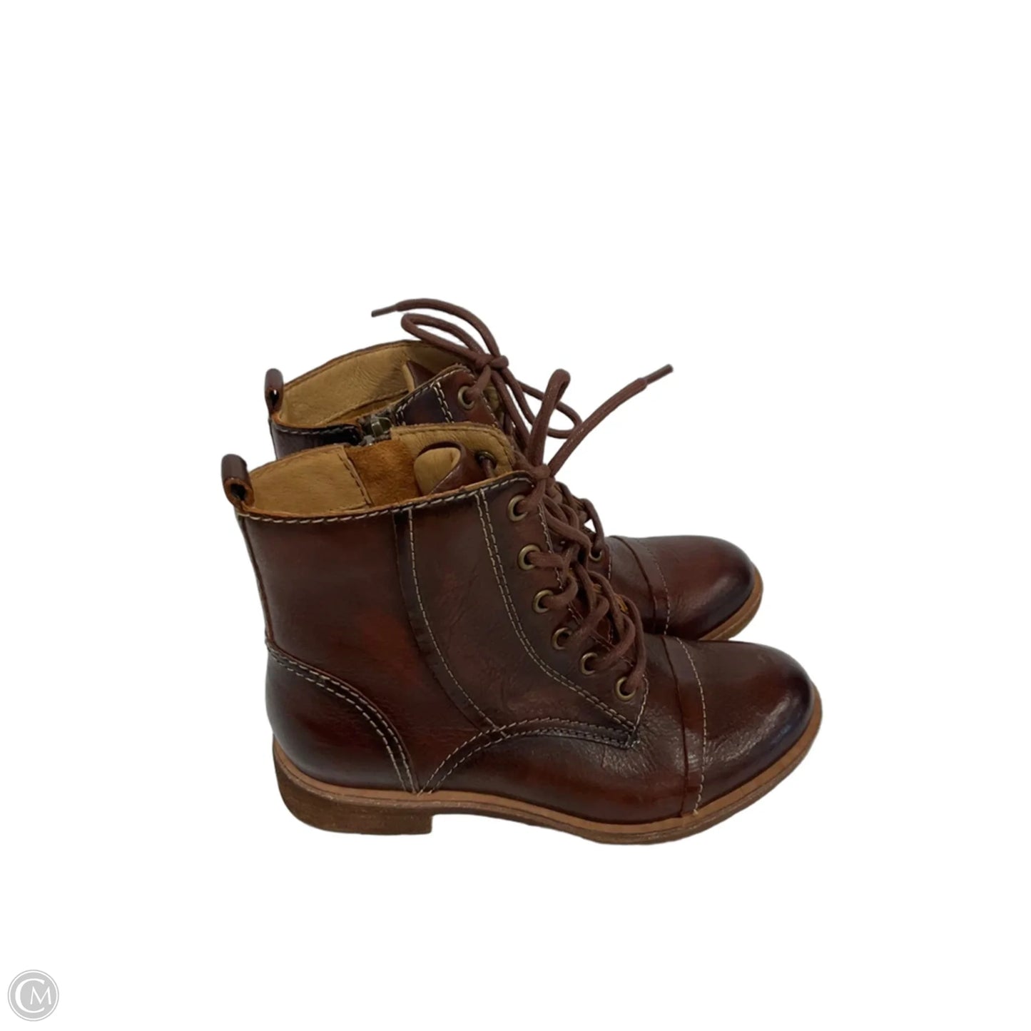 Boots Ankle Flats By Sofft In Brown, Size: 6
