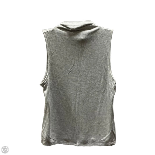 Top Sleeveless By Banana Republic In Grey, Size: L