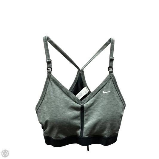 Athletic Bra By Nike In Black & Green, Size: L