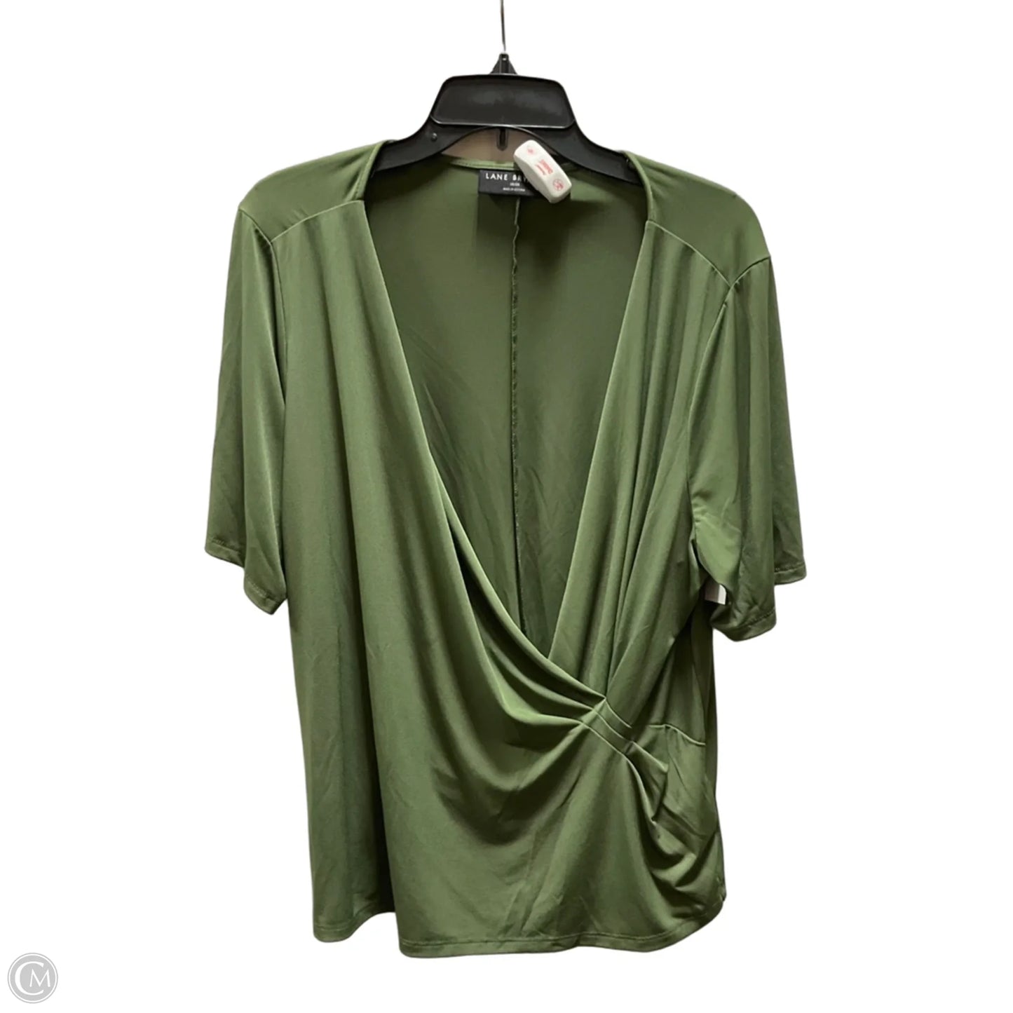 Top Short Sleeve By Lane Bryant In Green, Size: 2x