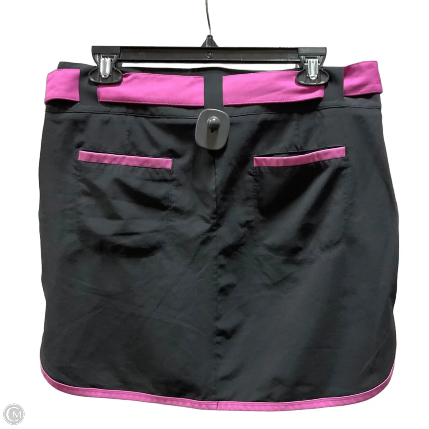 Athletic Skirt By Nike In Black & Pink, Size: M