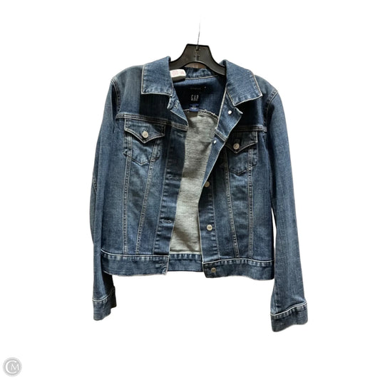 Jacket Denim By Gap In Blue, Size: M