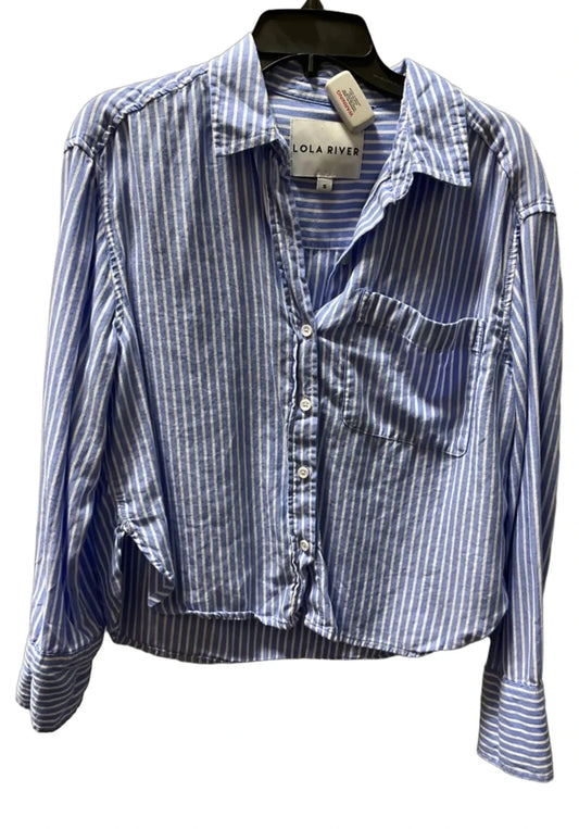 Blouse 3/4 Sleeve By Lola River In Striped Pattern, Size: S