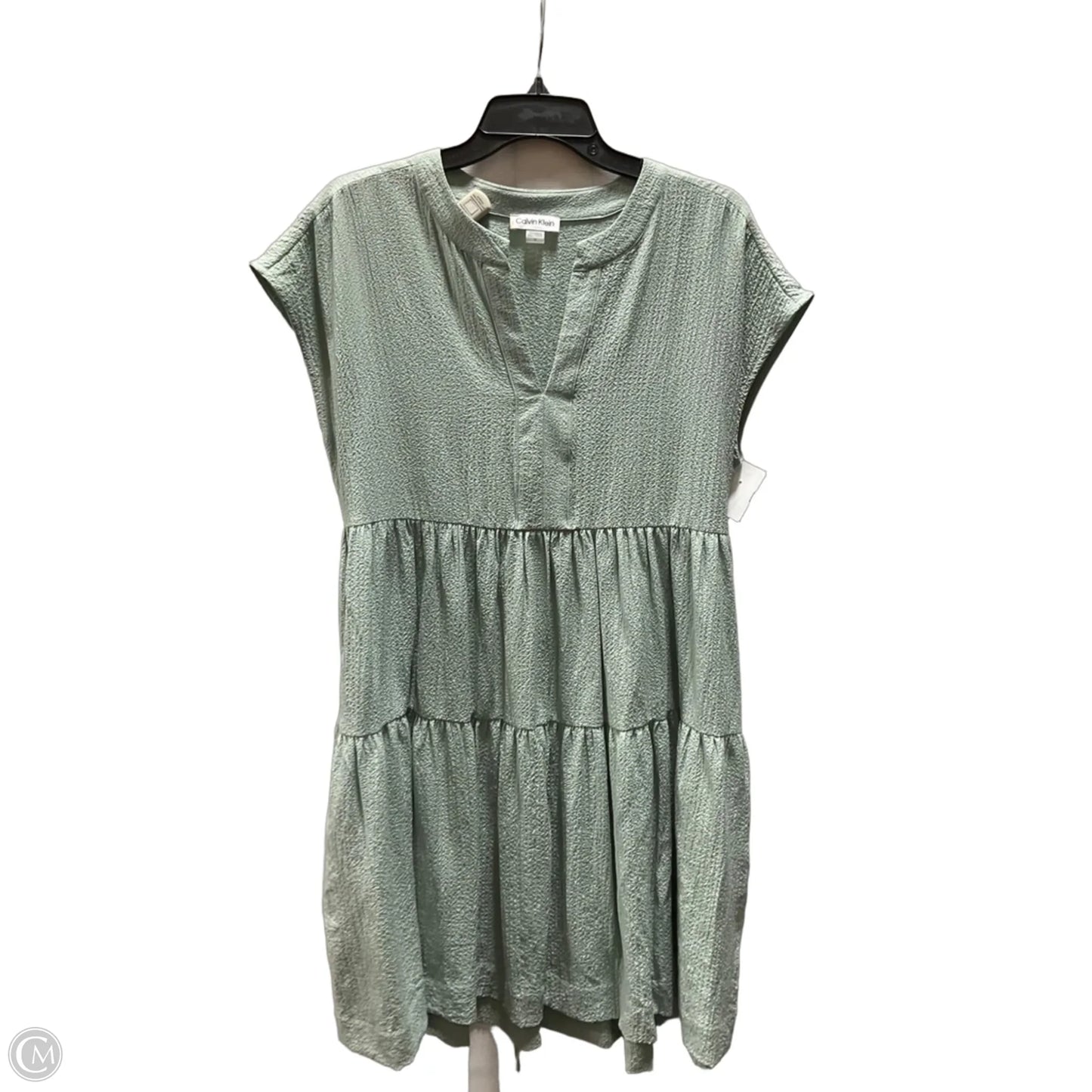 Dress Casual Short By Calvin Klein In Green, Size: 10