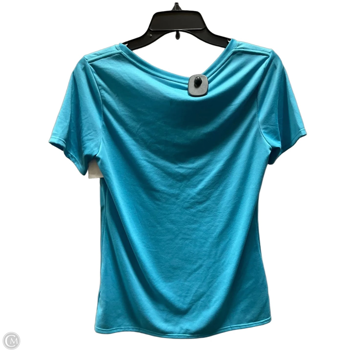 Athletic Top Short Sleeve By Nike In Blue, Size: M