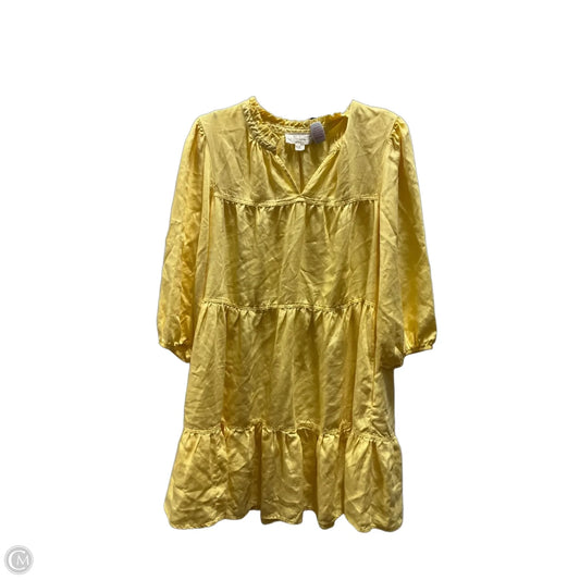 Dress Casual Short By Nurture In Yellow, Size: L