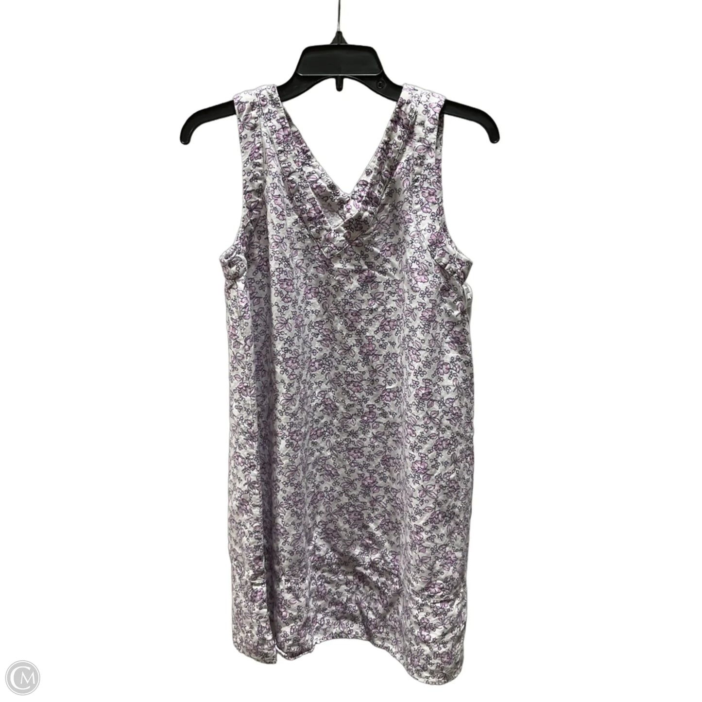 Dress Casual Short By Loft In Purple & White, Size: S
