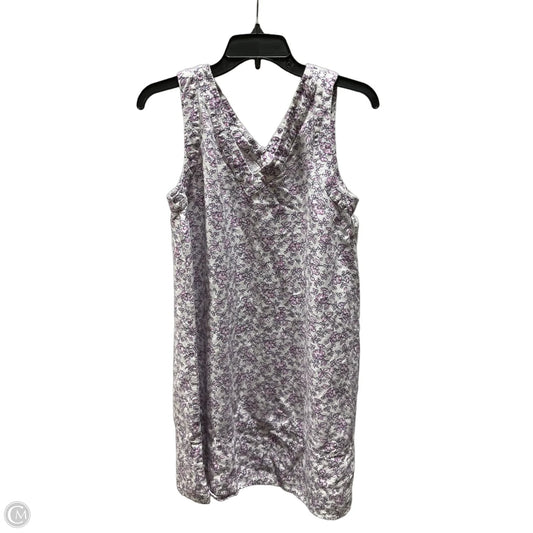 Dress Casual Short By Loft In Purple & White, Size: S