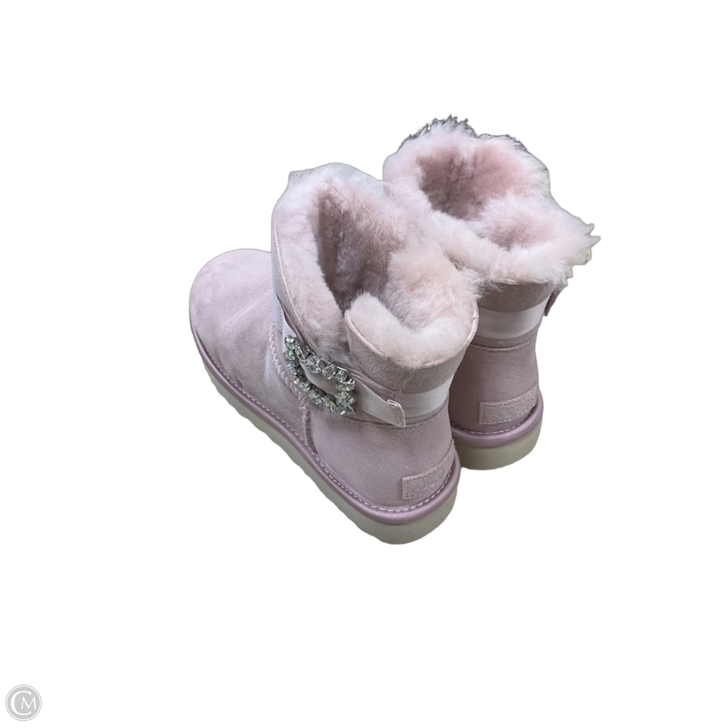 Boots Ankle Flats By Ugg In Pink, Size: 8