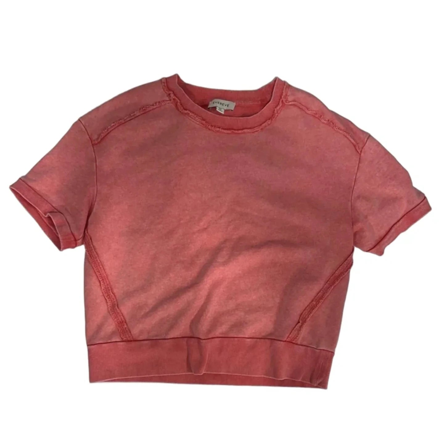 Top Short Sleeve By Evereve In Pink, Size: Xs