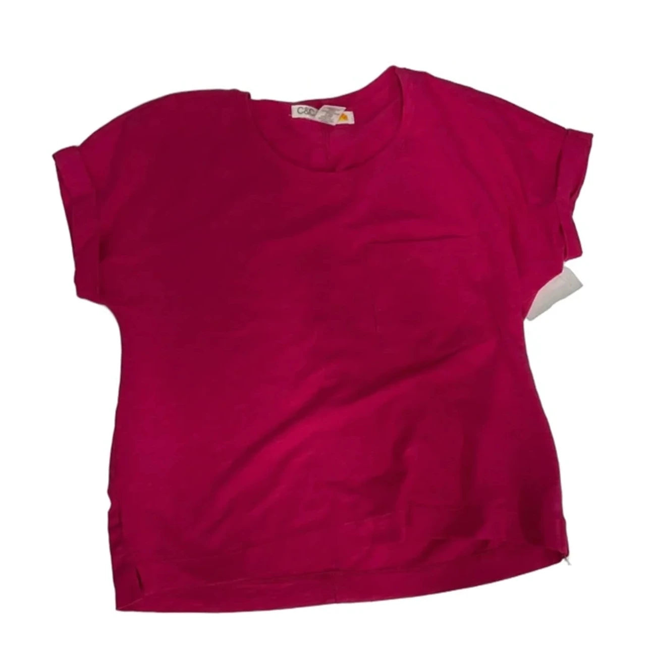 Top Short Sleeve By C And C In Pink, Size: S