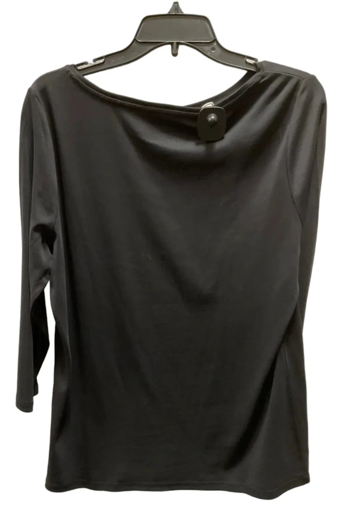 Top 3/4 Sleeve By Talbots In Black, Size: 1x