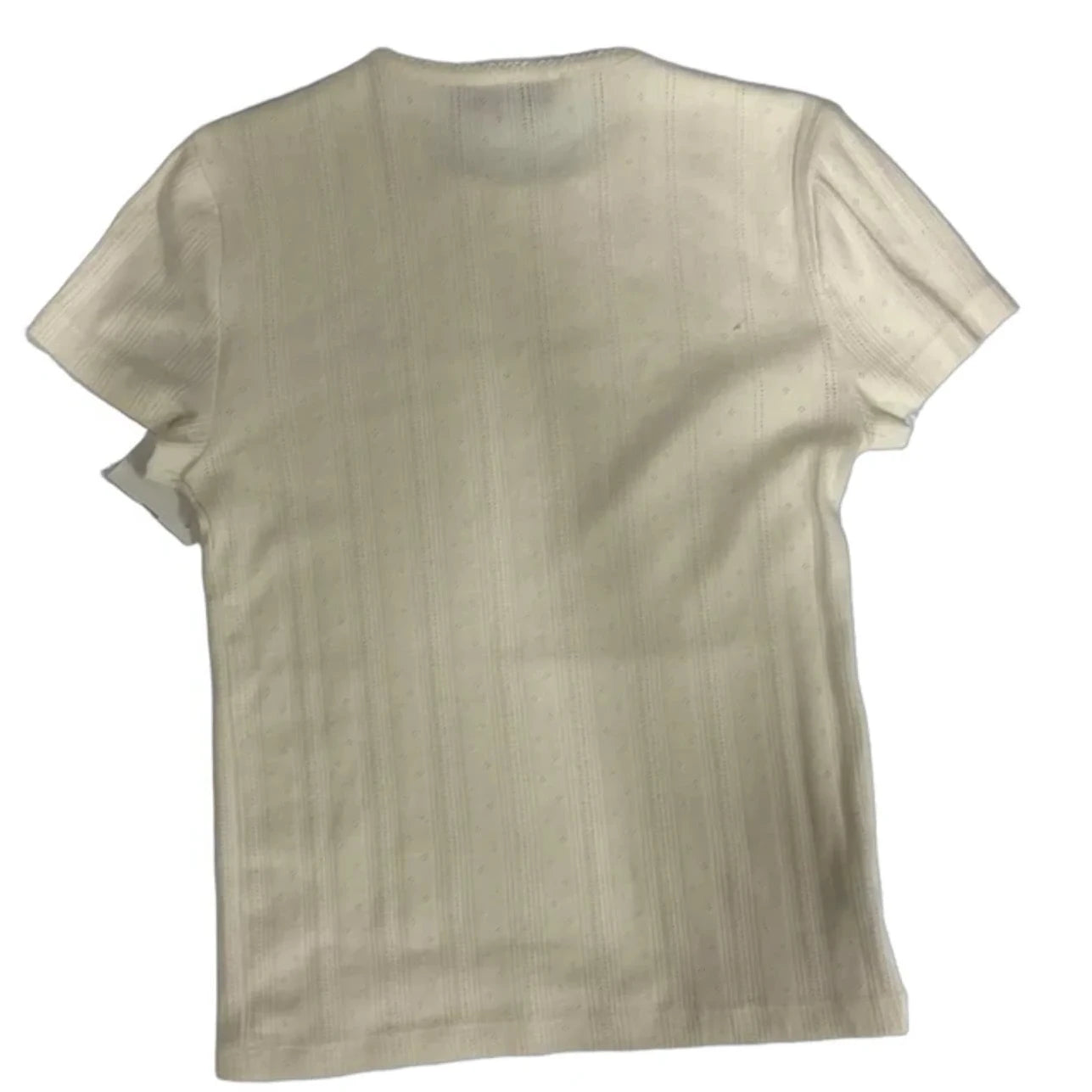 Top Short Sleeve By Loft In White, Size: M