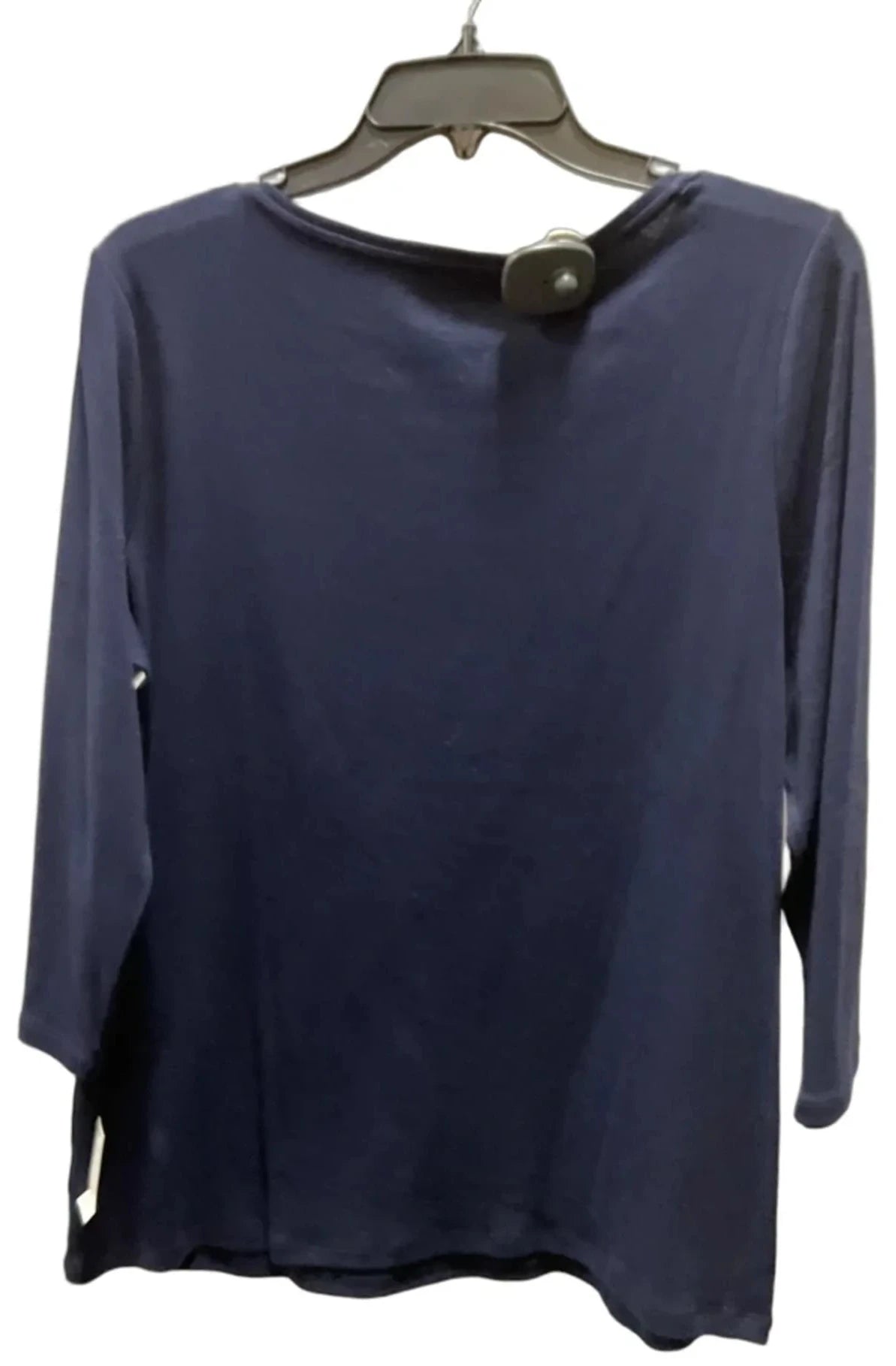 Top 3/4 Sleeve By Talbots In Blue, Size: 1x