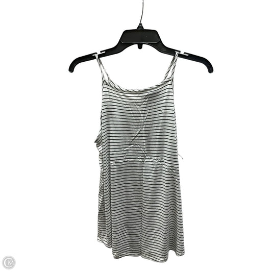 Top Sleeveless By Loft In Black & White, Size: M