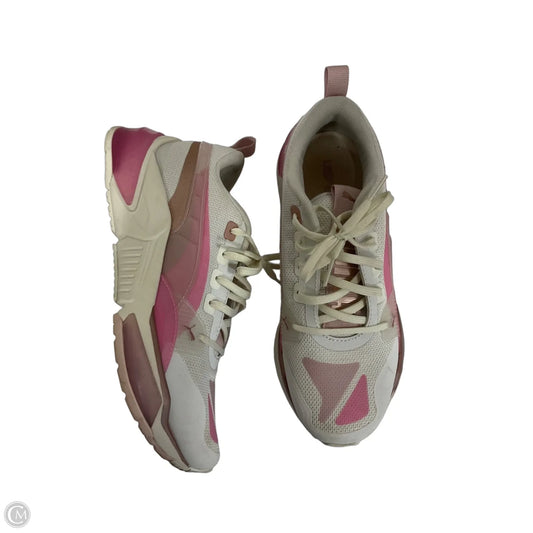 Shoes Athletic By Puma In Pink & White, Size: 9